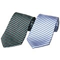 Countess Mara Men's Optical Plaid Silk Tie