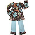 AnnLoren Girl's Peasant Style 2-piece Outfit