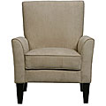 Goa Khaki Microfiber High Back Arm Chair