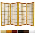 Wood/ Paper 3-foot 4-panel Miniature Windowpane Shoji Screen (China)