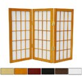 Wood/ Paper 2-foot 3-panel Miniature Windowpane Shoji Screen (China)