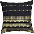 Black Decorative Elephant Cushion Cover