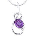 Sterling Silver Amethyst 'Melody' Necklace (India)