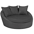 Roundabout Charcoal Low Circle Chair