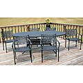 Review on patio furniture parts indianapolis here Monarch 7-piece Black Dining Set