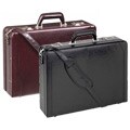 Solo Leather Expandable Computer Attache Case