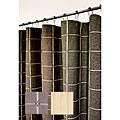 Woven Square Cotton Shower Curtain