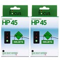 HP 45 2-pack Black Ink Cartridge (Remanufactured)