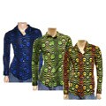 Versace Men's Fitted Multicolor Shirt