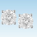 14k Gold 1ct TDW Round Traditional Diamond Stud Earrings (H-I, I1-I2)