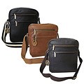 Amerileather Front Flap Leather Messenger Bag