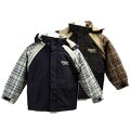 Gotcha Boy's Plaid Hooded Snowboard Jacket