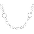 Sterling Silver Multi-circle Link Necklace