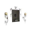 Hanging Crystals Mirror and Sconces