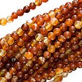 Round 4-mm Carnelian Gemstone Beads (Case of 90)