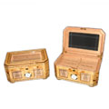 Glass-top Napa Burl High-gloss Cigar Humidor