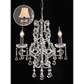 Clear Crystal 3-light Chandelier