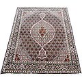 Persian Tabriz Black Wool Rug (5' x 7')
