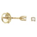 10k Gold Child's Diamond Stud Earrings