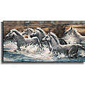 Ralph Steele 'Running Wild' Unframed Canvas Art