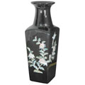 Black Square Porcelain Vase (China)