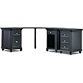 Free efficient hints on desk Cabinet Tribeca Black 3-cabinet Corner Desk