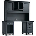 Read here to learn more about desk Hutch Newspaper Tribeca Black Dual-cabinet Bookshelf