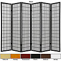 Wooden Windowpane 6-panel Shoji Screen (China)