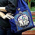 Cotton 'Lucky Elephant' Handbag (Thailand)