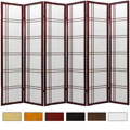 Wood and Rice Paper Double Cross 6-panel Shoji Screen (China)