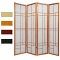 Wood and Rice Paper Eudes 4-panel Shoji Screen (China)