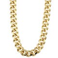 Caribe Gold 14k over Sterling Silver 26-inch Miami Cuban Chain