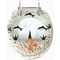 Decorative Polyresin Dolphin Toilet Seat
