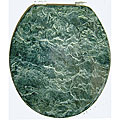 Green Marblized Molded Wood Toilet Seat