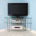 Bermuda 44-inch Glass Corner TV Stand
