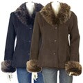 Aston Women's Shawl Collar Shearling Jacket