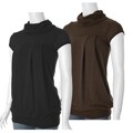 Belle du Jour Junior's Cowl Neck Cap-sleeve Tunic