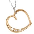 Tacori 18k Gold Diamond Accent Heart Necklace