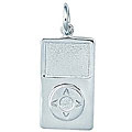 Sterling Silver MP3 Player Charm