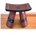 Hand-finished Modern Fante Royal Stool (Ghana)