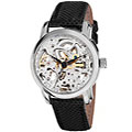 Akribos XXIV Women's Skeleton Automatic Strap Watch