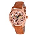 Akribos XXIV Women's Skeleton Automatic Strap Watch
