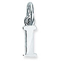 Sterling Silver 'I' Initial Charm