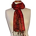 Silk Copper/ Chocolate Scarf (India)