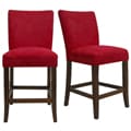 Parson Red Counter Height Chair (Set of 2)