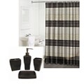 Alys Oil-rubbed Bronze 4-piece Bathroom Accessory Set w/ Shower Curtain