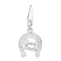 Sterling Silver 'Good Luck' Horseshoe Charm