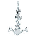 Sterling Silver Anchor with Rope Charm