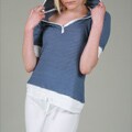 Yogacara Women's Striped Hooded Top