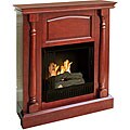 English mahogany Pedestal secrets Grenoble Gel Fuel Fireplace